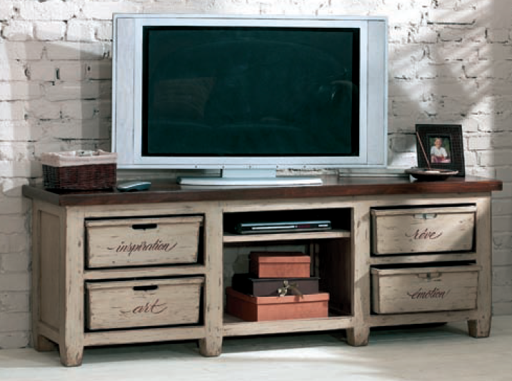 TV a HiFi stolek Brocante